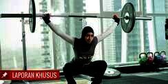 Amna Al Haddad, Kekuatan Sang Lifter Berhijab