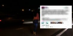 Mau Tolong Gadis Cantik Jalan Sendirian di Tepi Tol, Ternyata