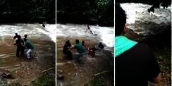 Detik-detik Pemuda Terseret Arus Terekam Kamera