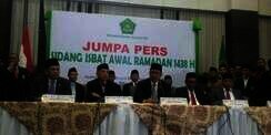 Pemerintah Tetapkan 1 Ramadan 1438 H Jatuh Pada Sabtu 27 Mei