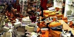 Geger Tumpukan Sepatu Super Berantakan di Mal Jelang Lebaran