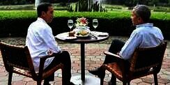 Ketika Jokowi Sambut Obama dengan Bakso dan Teh Hangat