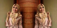 Sabrina Puspita: 5 Tampilan Menarik di 1 Hijab Segi Empat