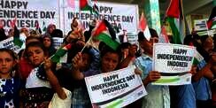 Sorak Merdeka dari Anak-anak Gaza untuk Indonesia