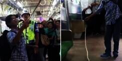 Aksi Pria Penakluk Ular di KRL Bogor-Angke Disorot Dunia