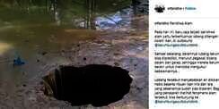 Lubang Misterius Muncul di Kolam, Ribuan Ikan Tersedot
