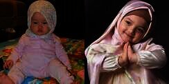 6 Potret Balita Saat Pakai Hijab, Lucu dan Menggemaskan