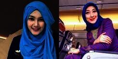 Pesona Pramugari Indonesia Saat Berhijab, Teduh Lihatnya