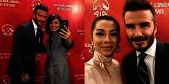 6 Selebritis Tanah Air Ini Rebutan Foto Bareng David Beckham