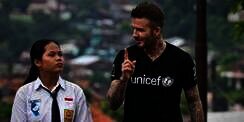 David Beckham Terpukau dengan Siswi SMA di Semarang