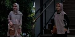 Deretan Gaya Kece Hijaber dengan Tas Rotan yang Ngehits