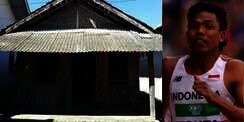 Penampakan Gubuk Sang Pelari Juara Dunia Muhammad Zohri