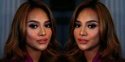 Tutorial Makeup Aurel Hermansyah, Bikin Pipi Jadi Tirus
