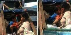 Potret Bocah Cium Ibu di Dalam Gerobak Bikin Medsos Menangis