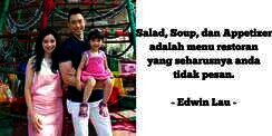 Chef Edwin Lau Larang Pesan Menu Ini di Restoran, Kenapa?