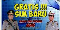 Khusus Bulan Ini, Nama Agus Gratis Bikin SIM di Sini
