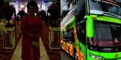 Sopir Bus Lelet, Emak-emak ini Ambil Alih Bus