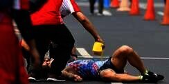 Kepanasan, Atlet Jalan Cepat Asian Games Berjatuhan