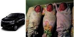 Keburu Lahir di Mobil, Bayi Kembar Tiga Diberi Nama Avanza