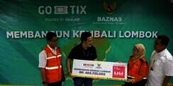 Gandeng Go-Tix, Baznas Umumkan Jumlah Donasi Korban Gempa Lombok
