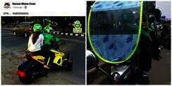 10 Driver Ojek Online dengan Motor Terunik, Mantul!