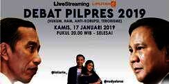 Live Streaming Debat Capres 2019 