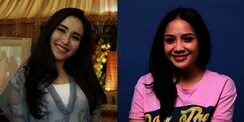 Gaya Nagita Slavina VS Ayu Ting Ting di Acara 7 Bulanan Sarwendah