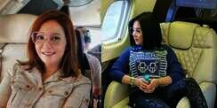 Adu Gaya Maia Estianty dan Syahrini Naik Jet Pribadi