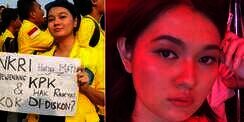 Pesona Livia Ellen, Mahasiswi Cantik yang Viral Saat Aksi Demo