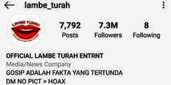 Heboh Akun Instagram Lambe Turah Hilang!