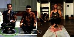 Viral Posisi Duduk Unik Jokowi Jadi Challenge di Instagram