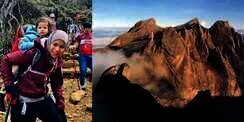 Ibu Perkasa, Taklukan Gunung Tertinggi Pulau Kalimantan Sambil Gendong Anak