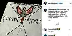 Gambar 'Ayah Bersayap' dari Noah Sinclair untuk Ashraf Bikin Merinding