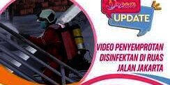 Video Penyemprotan Disinfektan di Kawasan Ring I Jakarta