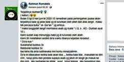 Setelah Dukhan Viral Isu Suara Dahsyat Terjadi di 15 Ramadhan, Cek Faktanya