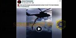Viral Video Helikopter Buang Jenazah Covid-19 di Laut, Begini Faktanya