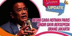 Begini Cara Hotman Paris Sindir Gaya Bersepeda Orang Jakarta