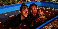 Berendam di Kolam Cokelat Bersama Paula dan Kiano, Baim Wong Dicibir Netizen