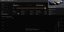 FlightRadar24: Sriwijaya Air SJ182 Menukik Cepat dari Ketinggian 10 Ribu Kaki