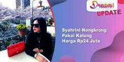 Syahrini Nongkrong Pakai Kalung Rp24 Juta
