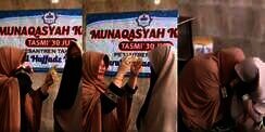Momen Haru Putri Wisuda Hafalan 30 Juz Cegah Ibunda Cium Kakinya