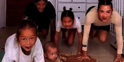 Plank Challenge Keluarga Bachdim, Bikin Fit di Rumah Saat PPKM