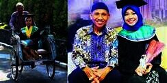 Ingat Wisudawan Diantar Pakai Becak? Hidupnya Berubah Drastis