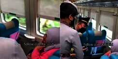 Penumpang Nangis Sesunggukan Dapat Kabar Duka, Aksi Kru KAI Tuai Pujian