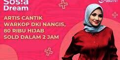 Artis Cantik Warkop DKI Nangis, 80 Ribu Hijab Sold dalam 2 Jam