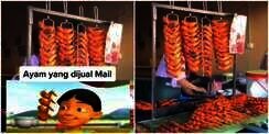 Viral Penjual Daging Ayam Bakar yang Dijual Mirip Mail &lsquo;Upin-Ipin&rsquo;, Ternyata Segini Harganya