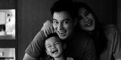Ekspresi Penasaran Kiano Diperkenalkan Baim Wong ke Adiknya