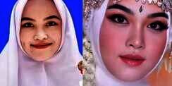 Tanpa Bantuan MUA, Hijaber TikTok Bisa Ubah Tampilan Bak Pengantin
