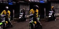 Driver Ojol Bantu Tarik Motor Cewek, Alat yang Dipakai Bikin Kesal!