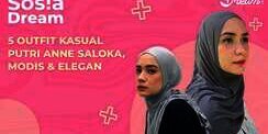 5 Outfit Kasual Putri Anne Saloka, Modis nan Elegan